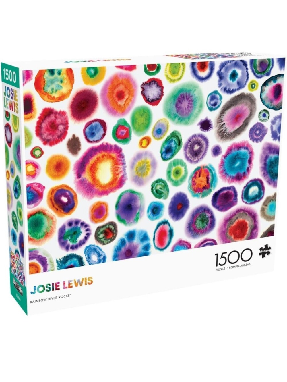 Buffalo Games Josie Lewis Rainbow River Rocks 1500-Piece Puzzle